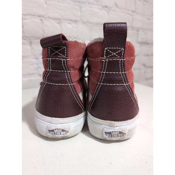 Vans Red and White High-Top Sneakers - Picture 10 of 16